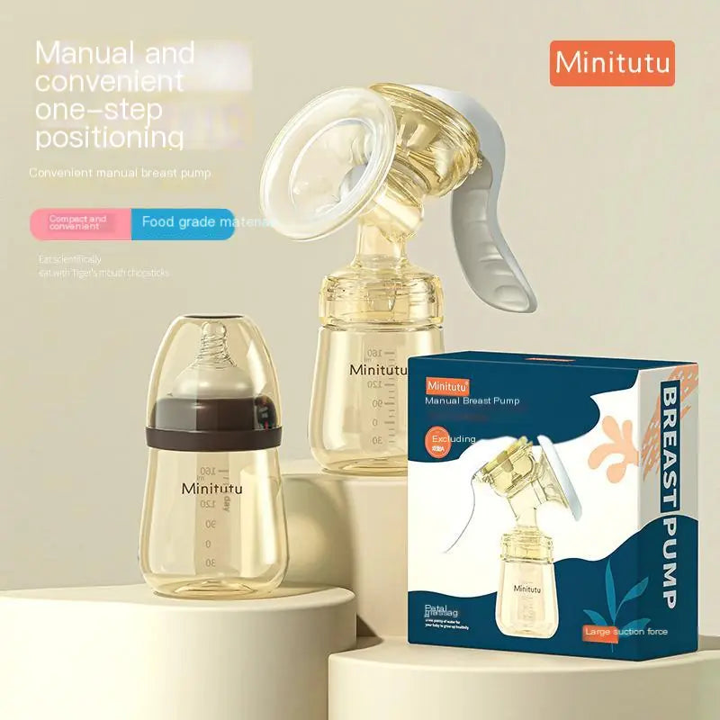 Nano Antibacterial Manual Breast Pump with Massage Feature