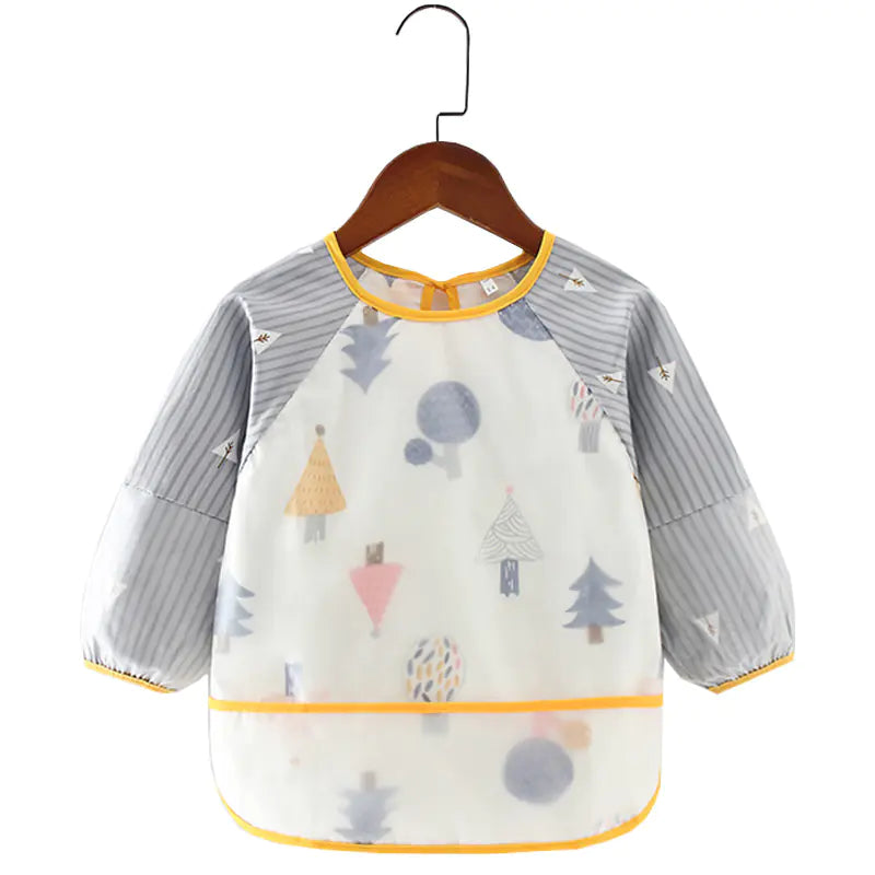 Waterproof Long Sleeve Bib for Kids - Cotton Apron