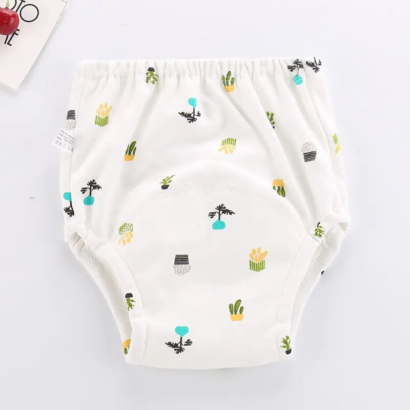 Cotton Baby Learning Pants - Washable Waterproof Diapers