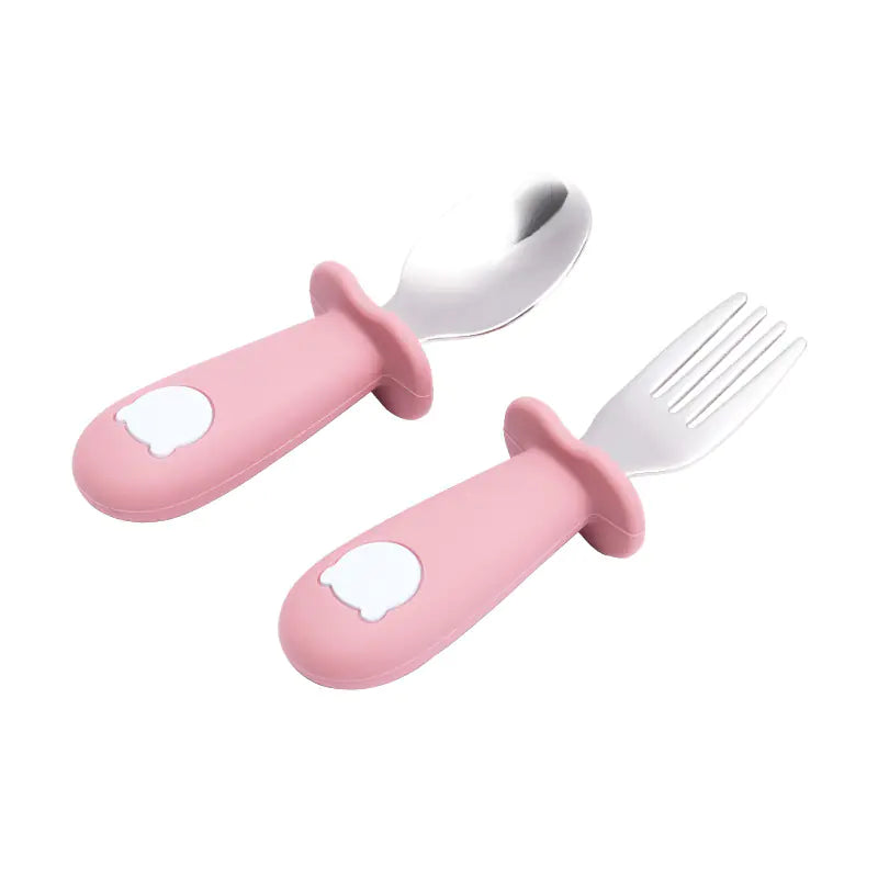 Cartoon Bear Silicone Spoon for Kids' Tableware