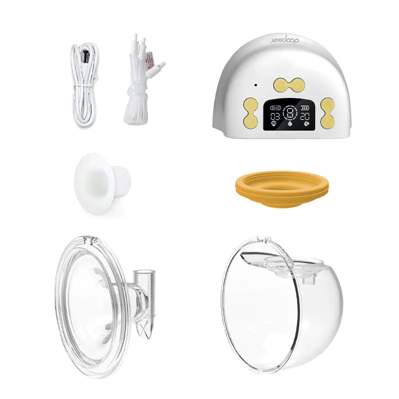 Wearable Electric Breast Pump with Integrated Lactagogue