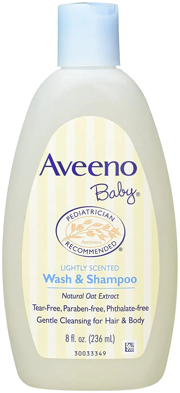 Aveeno Baby Wash & Shampoo For Hair & Body Tear-Free 8 fl. Oz
