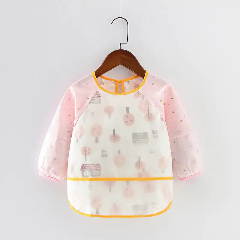 Waterproof Long Sleeve Bib for Kids - Cotton Apron