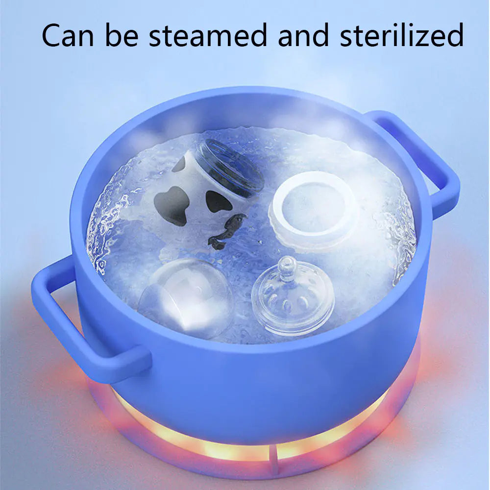 Silicone Baby Feeding Bottle for Newborns, Anti-Choking