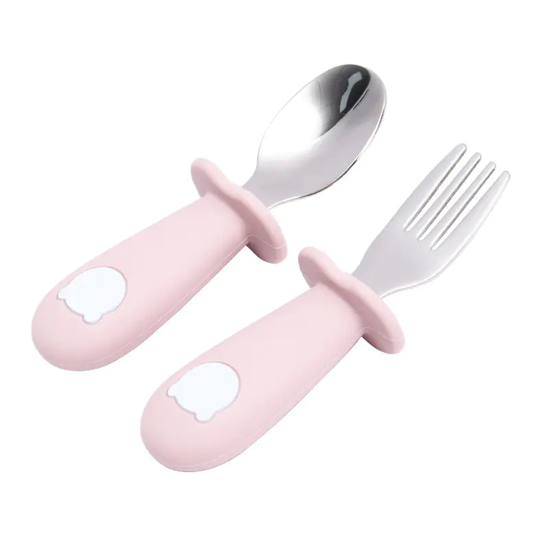 Cartoon Bear Silicone Spoon for Kids' Tableware
