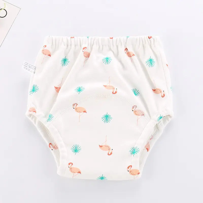Cotton Baby Learning Pants - Washable Waterproof Diapers