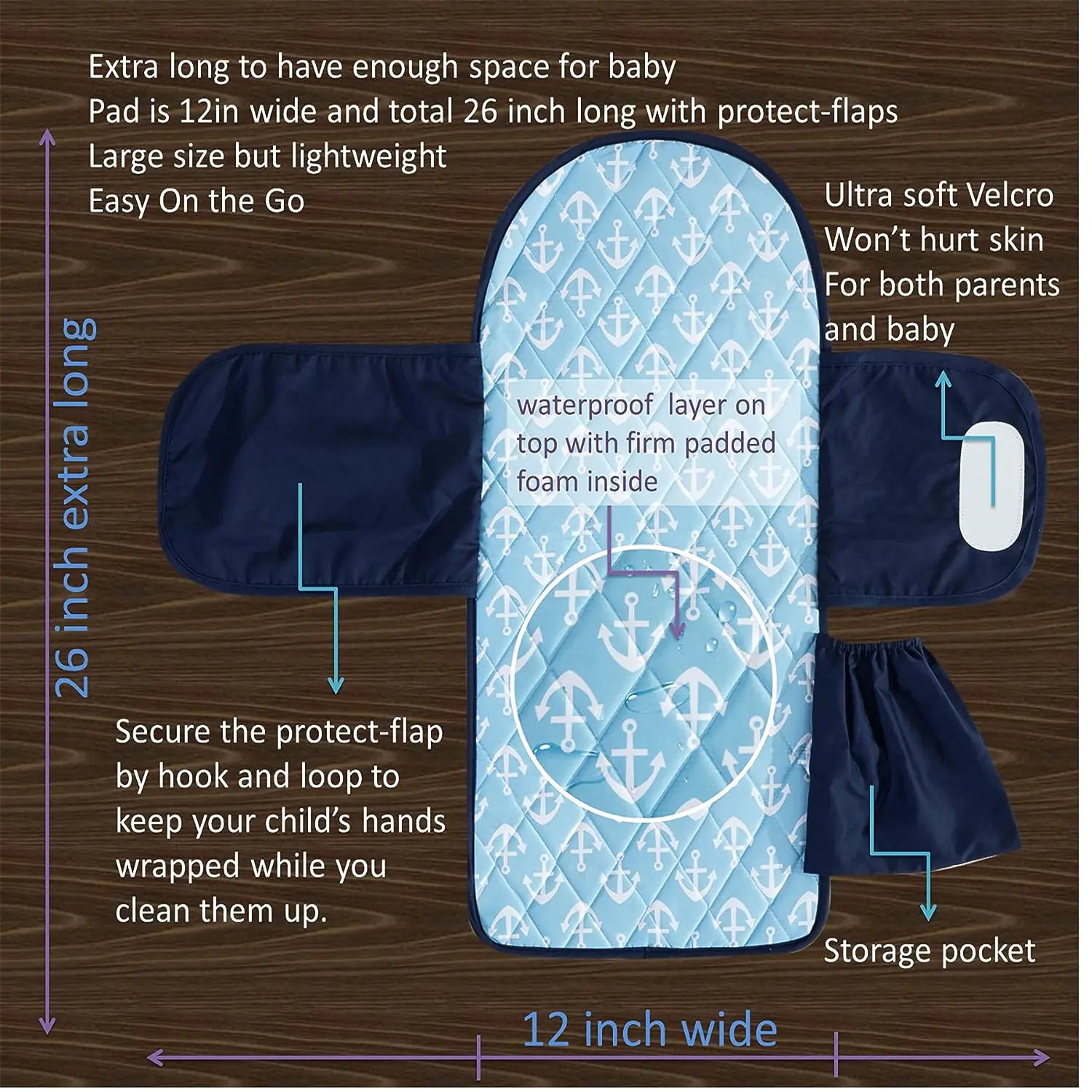 Portable Folding Diaper Changing Pad for Babies