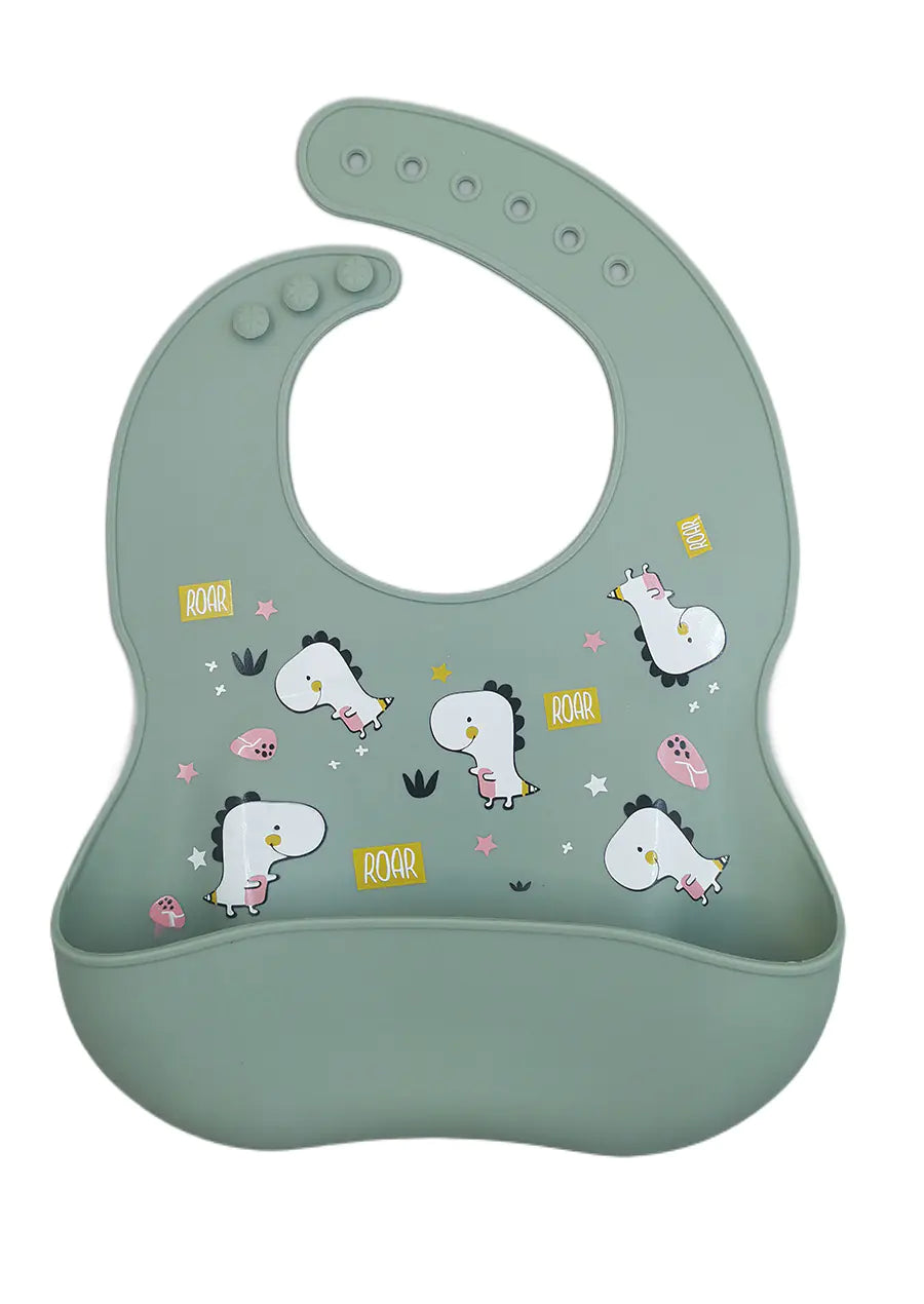 Silicone Bib for Babies - Waterproof and Easy Clean