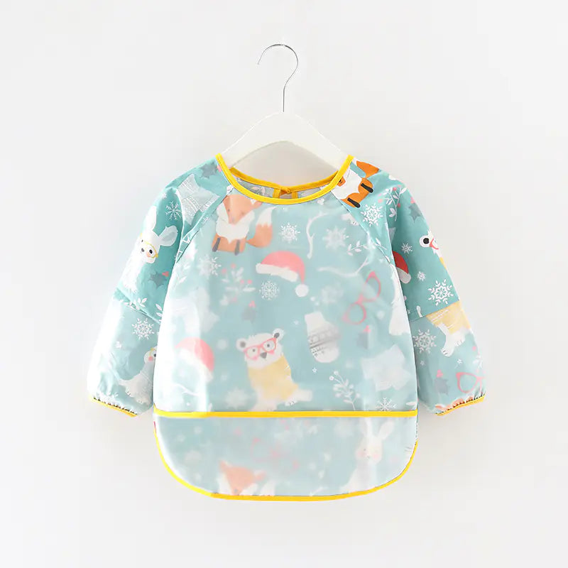 Waterproof Long Sleeve Bib for Kids - Cotton Apron