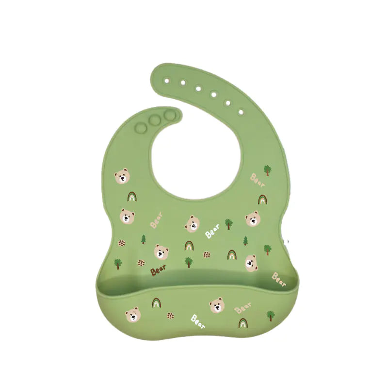 Silicone Bib for Babies - Waterproof and Easy Clean