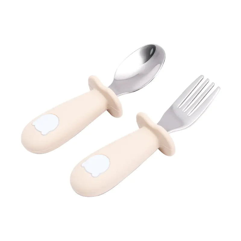 Cartoon Bear Silicone Spoon for Kids' Tableware