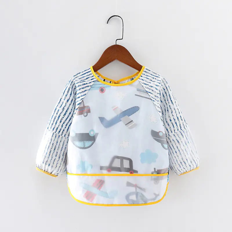 Waterproof Long Sleeve Bib for Kids - Cotton Apron
