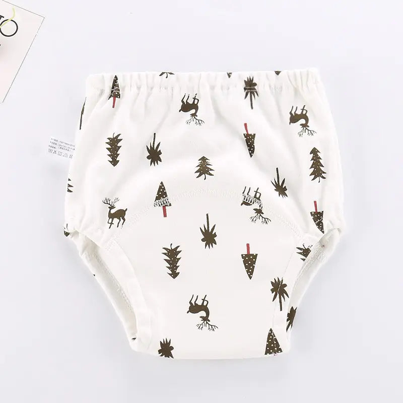 Cotton Baby Learning Pants - Washable Waterproof Diapers