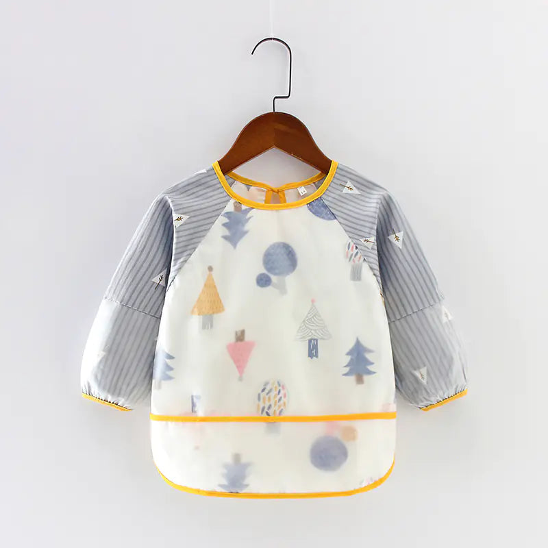 Waterproof Long Sleeve Bib for Kids - Cotton Apron