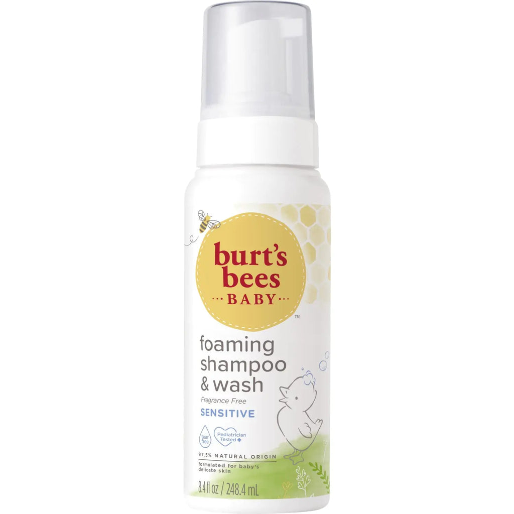 Burts Bees-Baby Foaming Shampoo & Wash Sensitive 8.4 Fl Oz