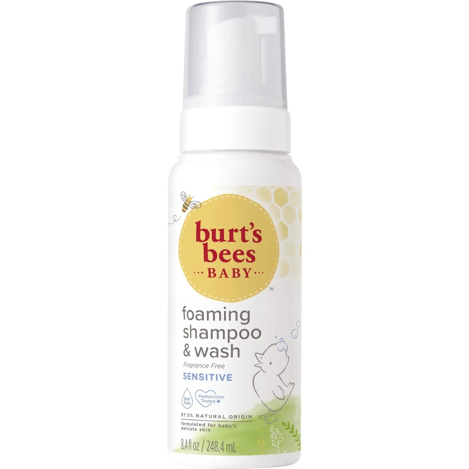 Burts Bees-Baby Foaming Shampoo & Wash Sensitive 8.4 Fl Oz